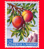 Nuovo - MNH - SAN MARINO - 1958 - Prodotti Agricoli - Pesche - 25 - Ongebruikt