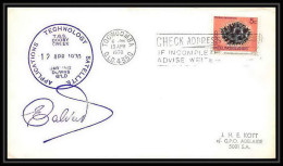 5818/ Espace (space) Lettre (cover) 13/4/1970 Signé (signed Autograph) Cooby Creek Toowooba Cocos Keeling Islands - Océanie