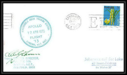5723/ Espace (space) Lettre (cover) 20/4/1970 Signé (signed) Apollo Flight 13 Honeysuckle Creek Australie (australia) - Oceanië