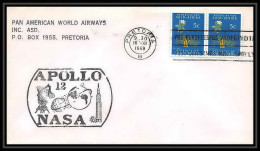 5492/ Espace (space) Lettre (cover) 16/11/1969 APOLLO 12 Pan American World Airways Afrique Du Sud (RSA) - Africa