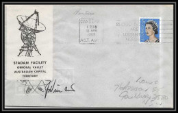 5418/ Espace (space) Lettre (cover) 15/4/1969 Signé (signed) Stadan Facility Orroral Valley Australie (australia) - Oceania