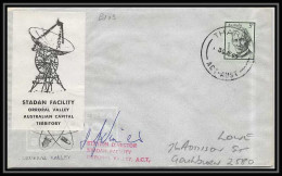 5420/ Espace (space) Lettre (cover) 30/3/1969 (signed Autograph) Stadan Facility Orroral Valley Australie (australia) - Oceanië