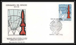5024/ Espace (space) Lettre (cover) 19/2/1966 Fdc Conquista Del Espacio Argentine (argentina) - América Del Sur