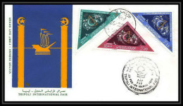 5014/ Espace (space) Lettre (cover) 28/2/1966 Tripoli Fair Triangle Stamps Astronomy Libye (libya) - Africa