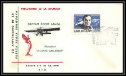 5023/ Espace (space) Lettre (cover) 14/10/1966 Fdc Fuerza Aerea Uruguaya Morane Castaibert Uruguay - Sud America
