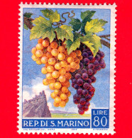 Nuovo - MNH - SAN MARINO - 1958 - Prodotti Agricoli - Uva - 80 - Unused Stamps