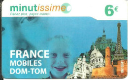 France: Prepaid 9 Telecom - Minutissme, DOM-TOM Mobile - Altri & Non Classificati