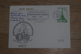 7-175 Entier Postal Tour Effel Ours Polaire Polar Bear Greve Centre Tri  Amiens 1984 Pole Nord Sud Taaf - Schützen Wir Die Polarregionen Und Gletscher