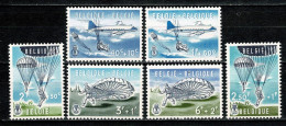 Belg. 1960 - 1133/38**, MNH Valschermspringen / Parachutisme - Unused Stamps