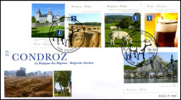 4280/84 - FDC - Belgische Streken : De Condroz P1747 - 2011-2014