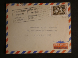 DN5  MADAGASCAR LETTRE   .TANA A PARIS  FRANCE  + AFFRANCH INTERESSANT++ - Storia Postale