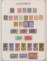 - DAHOMEY, 1899/1912, X, Qques Obl., N° 1/42 (sauf 41) + T 1/8, En Pochette - Cote : 1520 € - Sonstige & Ohne Zuordnung