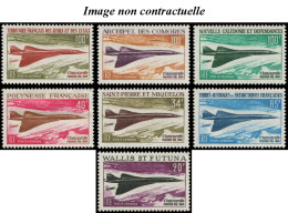 - COLONIES SERIES PA, 1969, XX, Concorde, Complet 7 Valeurs - Cote : 304 € - Non Classificati