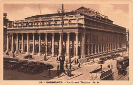 FRANCE - Bordeaux - Le Grand Théâtre M D - Voitures - Animé - Vue D'ensemble - Carte Postale Ancienne - Bordeaux