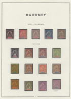 - DAHOMEY, 1899/1944, X, N°1/154 (sauf 41) + PA 1/17 + BF 1 + T 1/31, Sur Feuilles Moc, En Pochette - Cote : 2150 € - Andere & Zonder Classificatie