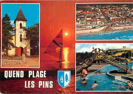 80 - Quend Plage Les Pins - Multivues - Aqualand - Blasons - CPM - Voir Scans Recto-Verso - Quend