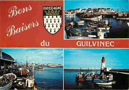 29 - Le Guilvinec - Port De Peche Sardinier Et Langoustier - Multivues - Bateaux - Blasons - Voir Scans Recto Verso  - Guilvinec