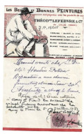 FACTURE 1937 Les Belles ET Bonnes Peintures LEFEBVRE A LILLE (NORD) A ANCY LE FRANC Yonne  Timbres Fiscaux - Droguerie & Parfumerie