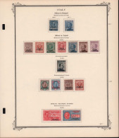 - TRIPOLI + BENGASI, 1901/1909, X, Complet, Sur Feuilles Scott, En Pochette, Cote Sassone: 820 € - Libya