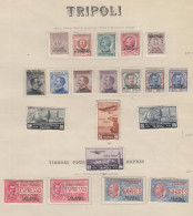 - TRIPOLI/TRIPOLITAINE, 1910/1934, Oblitérés, En Pochette, Cote Sassone: 1900 € - Libya