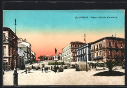 Cartolina Giulianova, Piazza Vittorio Emanuele  - Autres & Non Classés
