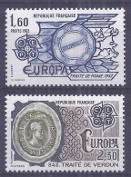 Francia 1982. YT = 2207-08 -  (**). Europa - 1982