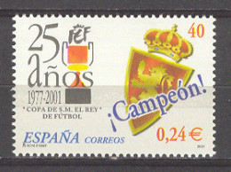 Spain 2001 - 25 An Copa Del Rey Ed 3805 (**) - Andere & Zonder Classificatie