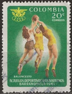 COLOMBIA 1961 Fourth Bolivarian Games - 20c. - Basketball FU - Colombie
