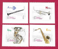 Portugal  19.02.2024 , Bandas Filarmónicas /  Musikinstrumente - Selbstklebend / Self-adhesive - Postfrisch / MNH / (**) - Unused Stamps