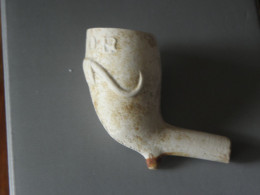 Antique Pipe En Terre Cuite RAOB Buffles - Porcelain Pipes