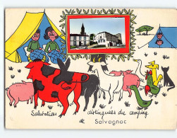 SALVAGNAC : Carte Souvenir - état - Salvagnac