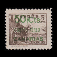 España.Guerra Civil. Canarias.LOCALES.1937.50c S 5c.MNH Edifil.34. CENTRADO - Emissions Nationalistes