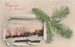 FETES ET VOEUX - Nouvel An - Un Petit Village Dans Les Bois - Colorisé - Carte Postale Ancienne - New Year