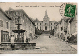 Carte Postale Ancienne Saint Jean De Bournay - Place Des Terreaux - Saint-Jean-de-Bournay