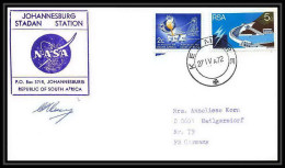 6599/ Espace (space) Lettre (cover) Signé (signed Autograph) 27/4/1972 Apollo 16 Splashdown Afrique Du Sud (RSA)  - Africa