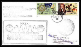 6572/ Espace (space Raumfahrt) Lettre (cover Briefe) 7/12/1972 Apollo 17 Ascension Island  - Africa