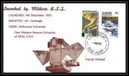 6466/ Espace (space Raumfahrt) Lettre (cover Briefe) 1/12/1972 Mildura Australie (australia)  - Ozeanien