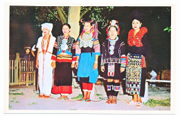 CPSM 10.5 X 15 Thaïlande (4) Various Hill Tribe Girls, At Old Chiengmai Cultural Center, Northern Thaïland, Left To * - Tailandia