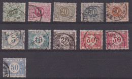 Belgique Lot De 11 Timbres Taxe - Postzegels