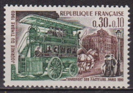 Journée Du Timbre - FRANCE - Omnibus De Transport Des Facteurs En 1890 - N° 1589 **. - 1969 - Ongebruikt