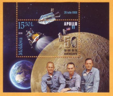 2019 Moldova Moldavie  Space. 50th Anniversary Of The Moon Landing. Apollo. Aldrin. Collins. Armstrong 1v Mint - Europe