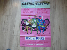 AFFICHE ANCIENNE ORIGINALE - IRMA LA DOUCE - Jack LEMMON - Shirley Mac LAINE ( Film De Billy WILDER) - Plakate