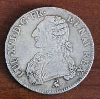 FRANCE  LOUIS XVI 1784 ECU ARGENT - 1774-1791 Luis XVI