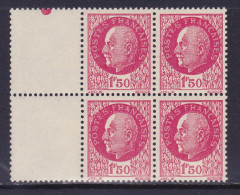 TIMBRE FRANCE N° 516 NEUF ** BLOC DE 4 BDF - 1941-42 Pétain