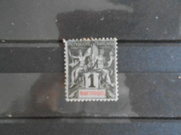 MARTINIQUE YT 31 - TYPE DUBOIS 1c. Noir S. Azuré* - Unused Stamps