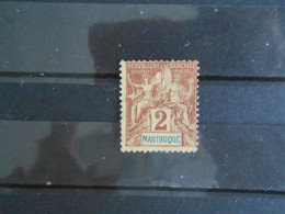 MARTINIQUE YT 32 - TYPE DUBOIS 2c. Lilas-brun S.paille* - Unused Stamps