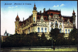 Postcard Romania Roumanie Rumänien - Bucuresti Bukarest Bucuresci - Ministerul De Externe Cca 1910 - Rumänien