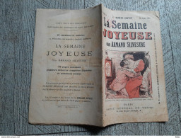 Revue La Semaine Joyeuse Par Armand Sylvestre Aout 1896 Illustrations De Clérice Populaire - 1901-1940