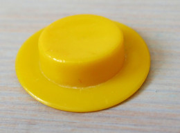 Playmobil Chapeau Rond Plat Jaune Vintage 3410 3546 5400 - Playmobil