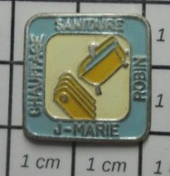 1010 Pin's Pins / Beau Et Rare : MARQUES / RADIATEUR BAIGNOIRE CHAUFFAGE SANITAIRE JEAN-MARIE ROBIN - Merken